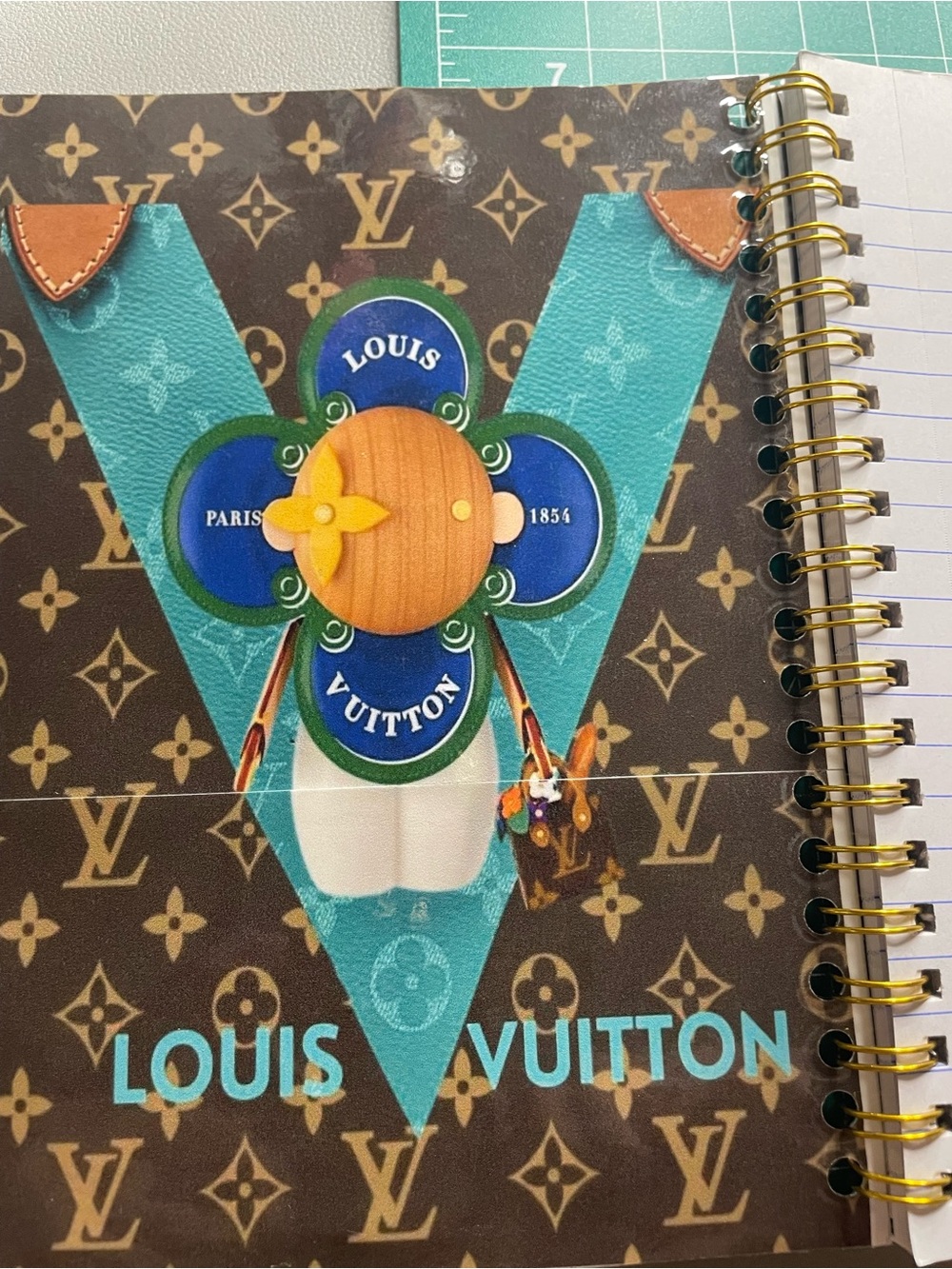 Reserved 🚫Turquoise Handmade 5X7 Notebook - Picture 8 of 8